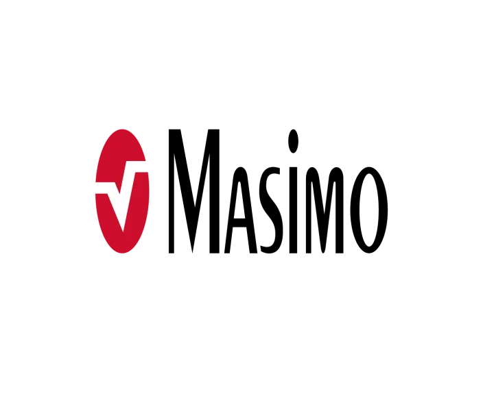 Red and black Masimo logo