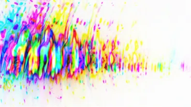 Abstract depiction of a distorted signal