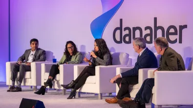 Speakers on stage at the 2024 Danaher Summit