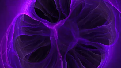 Abstract purple cellular structure