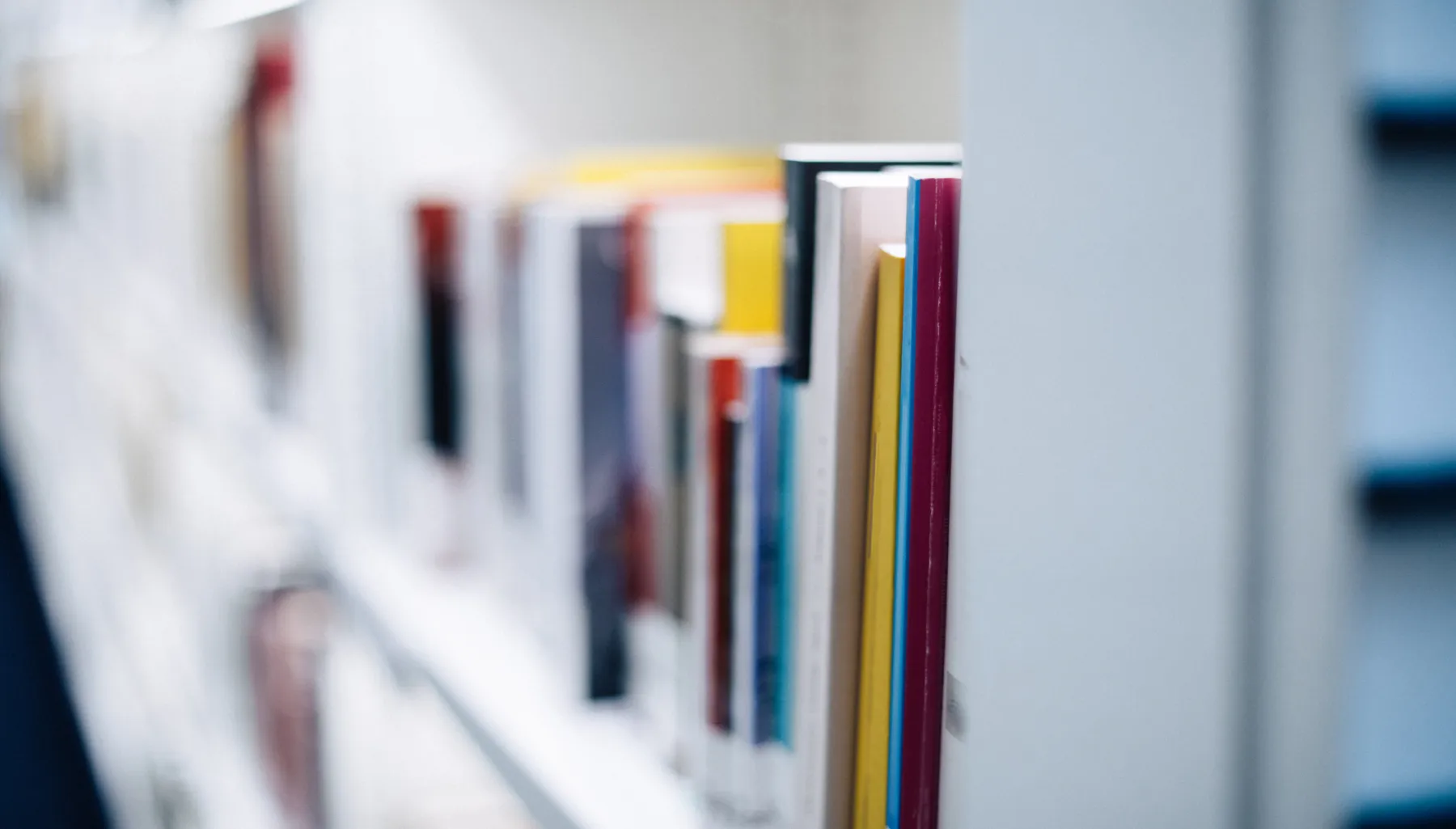 Books on a bookshelf