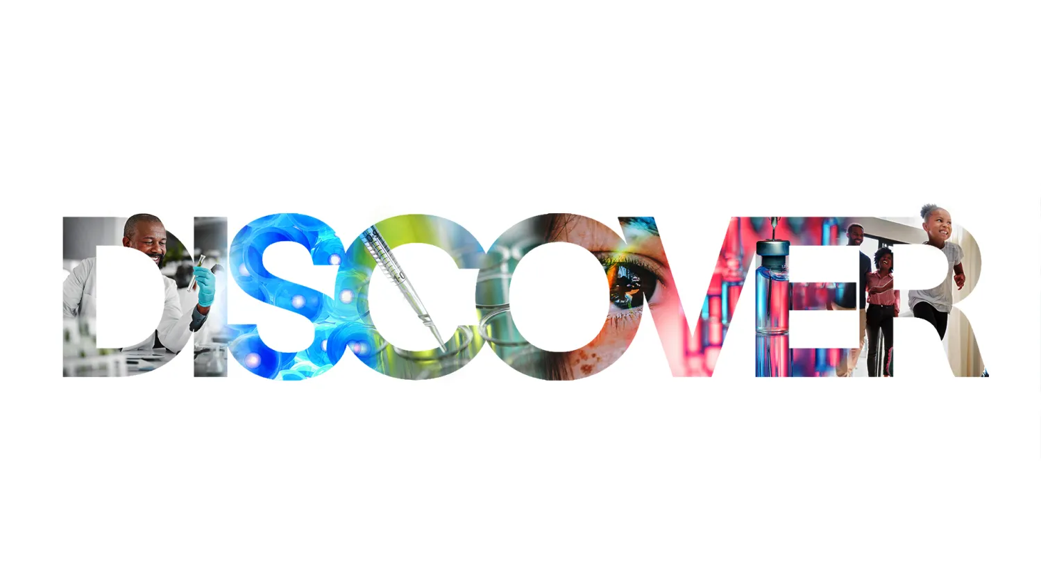 Discover in large letters