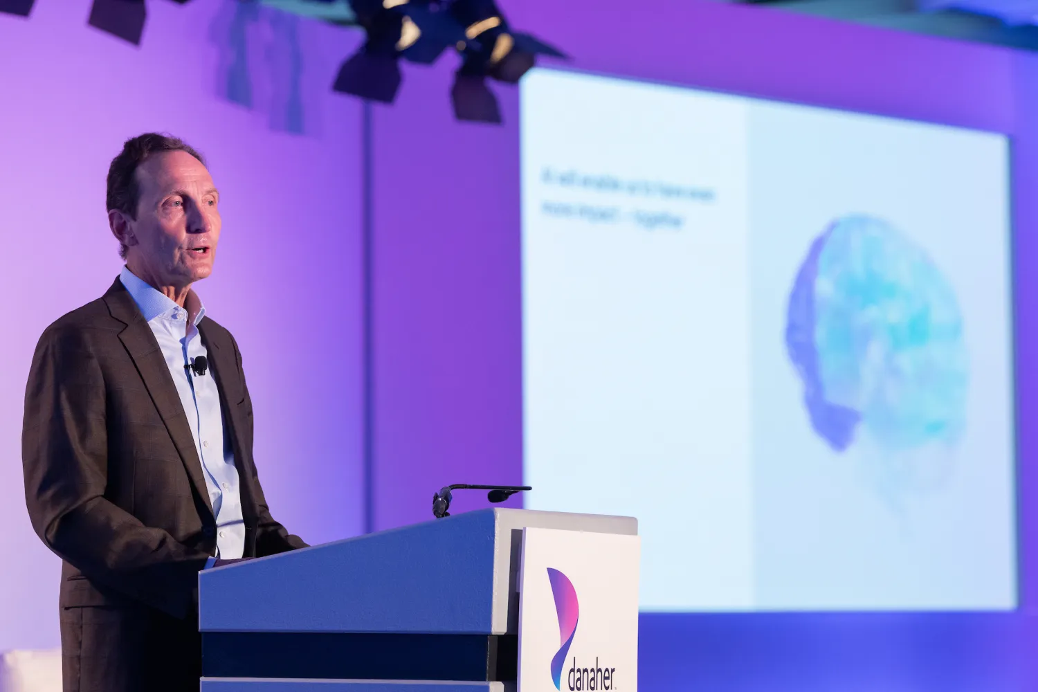 Rainer Blair speaks at the 2024 Danaher Summit