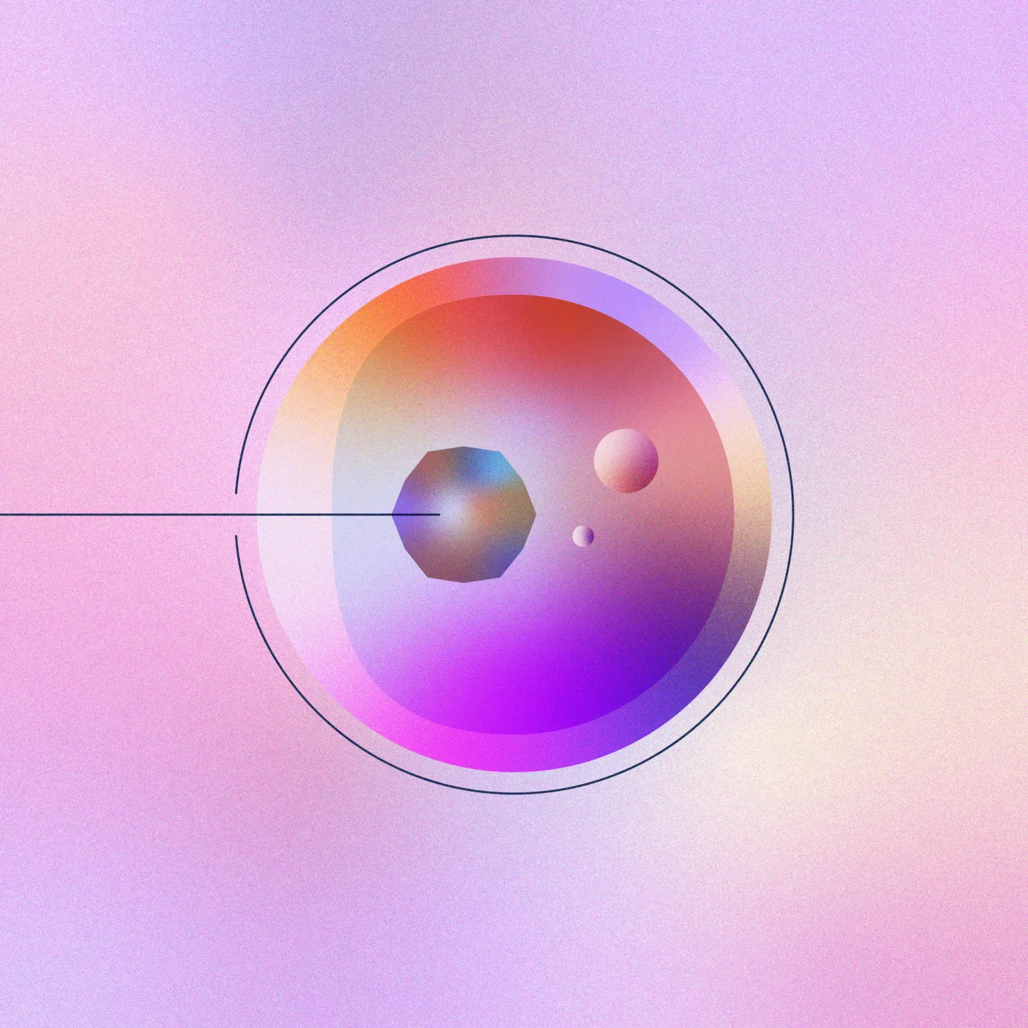 Abstract, textural illustration of gene therapy