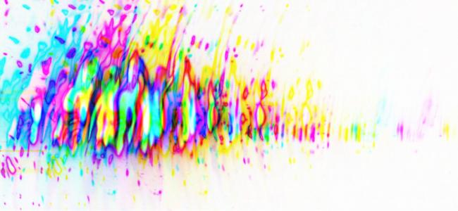 Abstract depiction of a distorted signal
