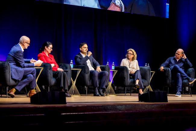 A panel discussion on bioprocessing at the 2026 Danaher Summit